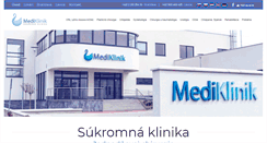 Desktop Screenshot of mediklinik.sk