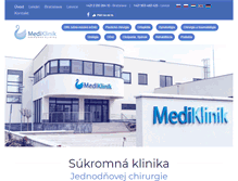 Tablet Screenshot of mediklinik.sk